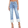Harun Ankle-bite Ripped Cropped Pants For Women