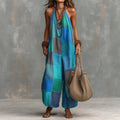 New Style Casual Printed Plaid Jumpsuit Womens Clothing