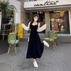 Womens Retro Defined Waist Plus-Size Strap Sleeveless Dress