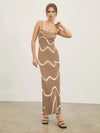 Striped Knitted Sexy Bodycon Dress Women