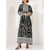 Elegant Loose-fitting Black Robe For Women