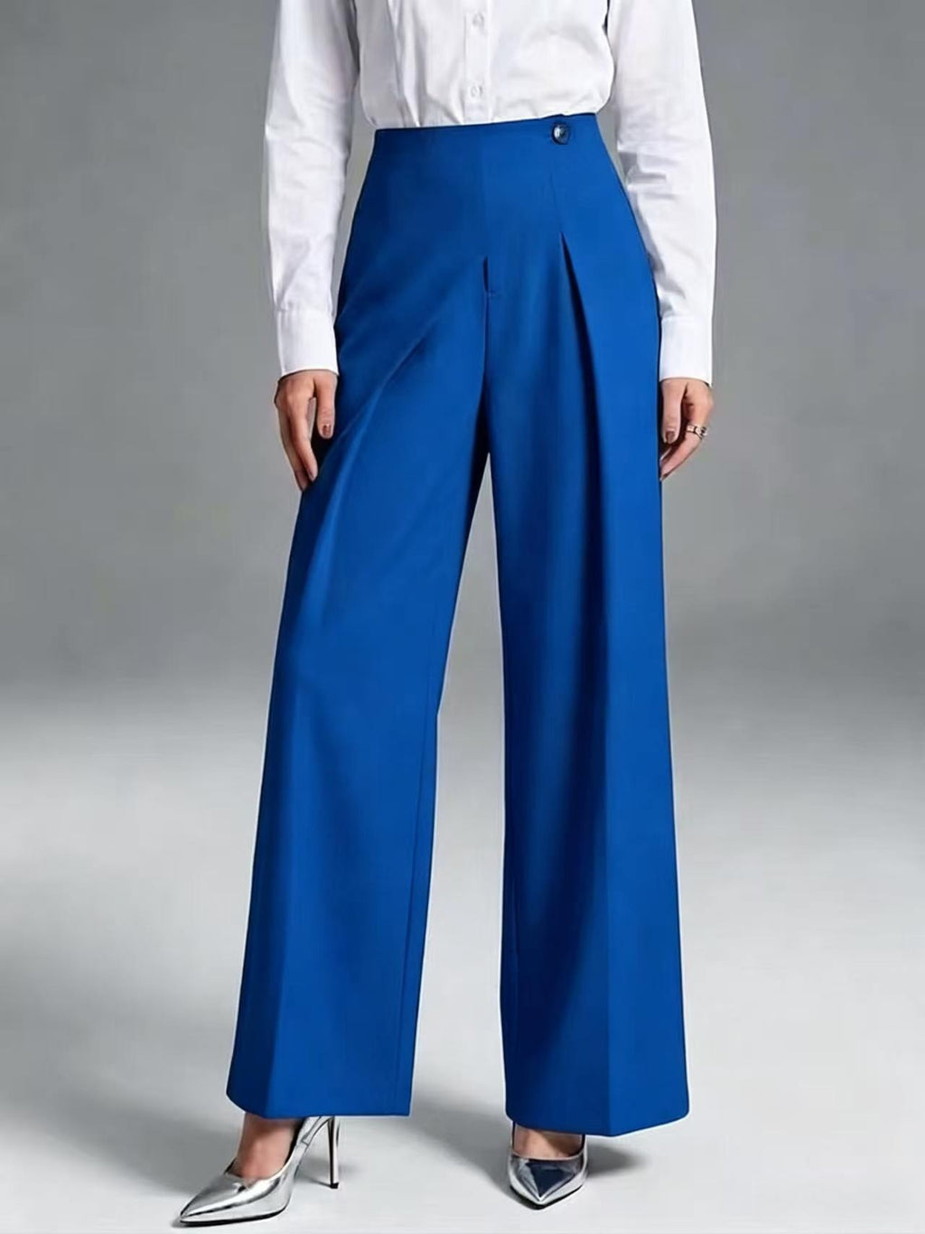 Elegant Straight-Leg Casual Wide-Leg Suit Pants For Women