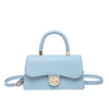 Spring Womens Commuter Light-Luxury Solid-Colored Crossbody Bag With Lock Closure