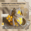Hand-Crocheted Flower Tote Bag For Women