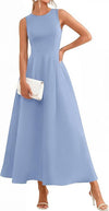 Womens Slim-Fit Long Casual Vest Dress