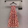 Women's Rose Pleated Strap Dress