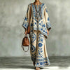 Women's Fashionable Loose-Fit Printed Long-Sleeve Set