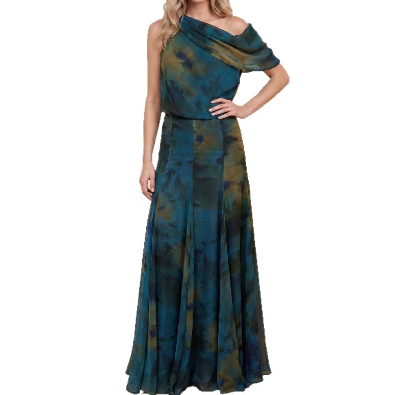 Artistic Retro Mesh Breathable Long Dress