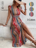 Fashionable Casual Slim-Fit Split Dress For Women