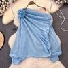 Loose-fitting Figure-flattering Chiffon Blouse For Women