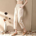 Casual Slimming Cotton-Linen Harem Pants