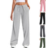 Womens Wide-leg Sweatpants Loose-fitting Low-rise Athletic Pants