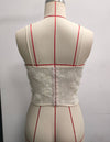 3D Floral Embroidered Steel Ring Fishbone Suspender Strap