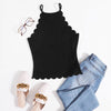 Women's Shell-Edged Sleeveless Camisole