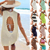 Women's Holiday Hollow-Out Knitted Dress