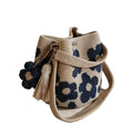 Hand-Crocheted Flower Tote Bag For Women