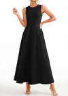 Womens Slim-Fit Long Casual Vest Dress