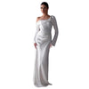 Women's Satin Banquet Fashion Casual Dress