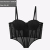 Strapless Pleated-cup High-end Fishbone Corset