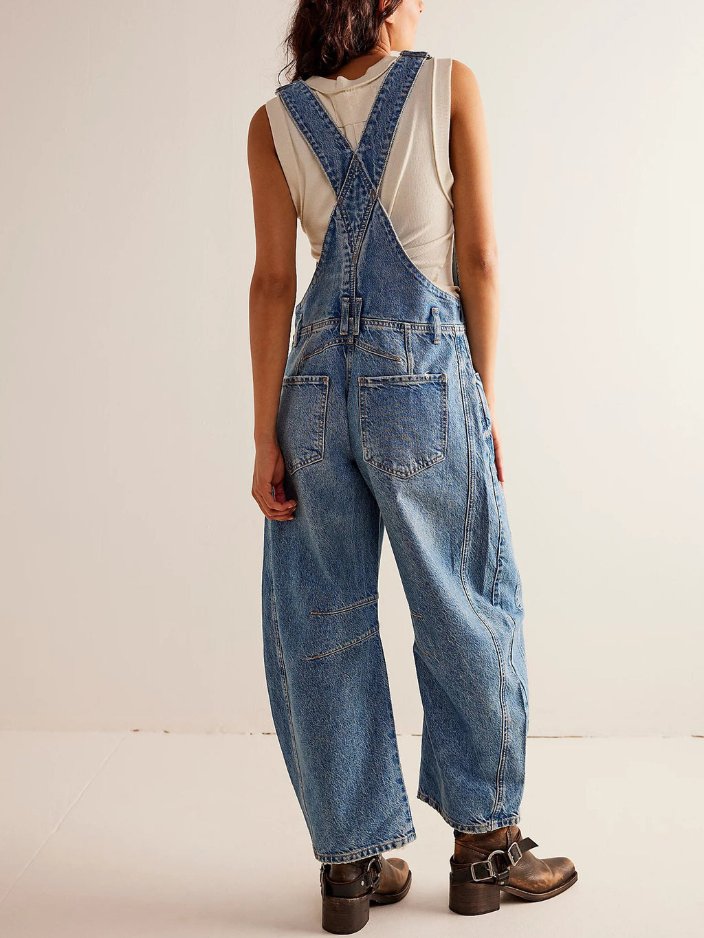 Casual Loose Denim Overalls