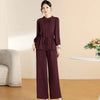 Spring Summer Top And Cropped Pants Age-reducing Two-piece Set
