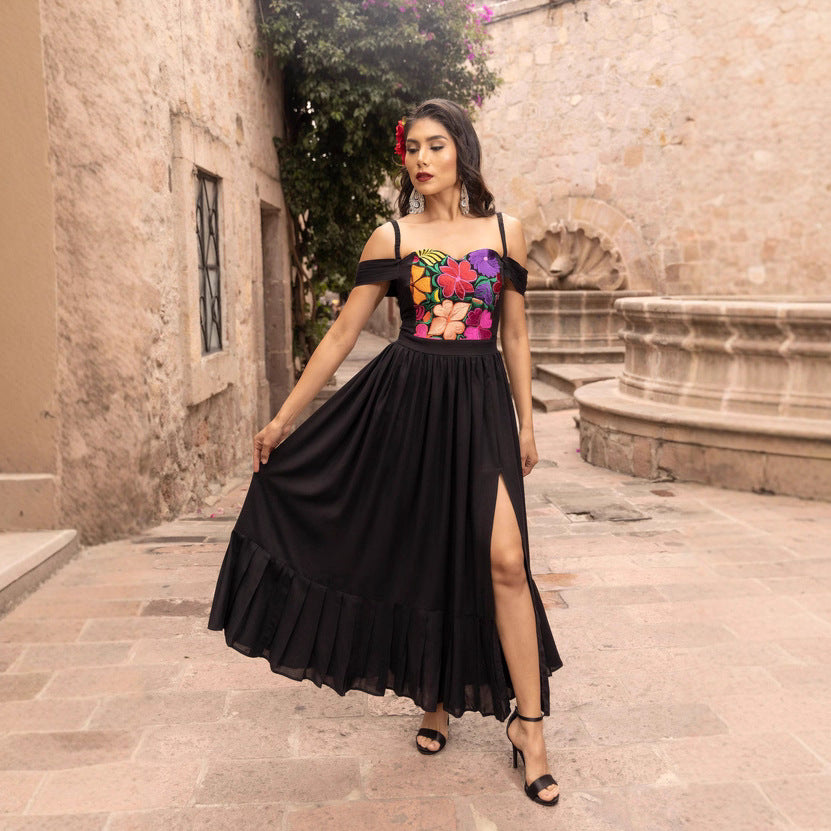 Bohemian Retro Style Sexy Slim-fit Dress For Women