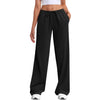 Womens Wide-leg Sweatpants Loose-fitting Low-rise Athletic Pants