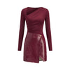 European And American-style Patchwork Dress For Women