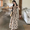 Women's Rose Pleated Strap Dress